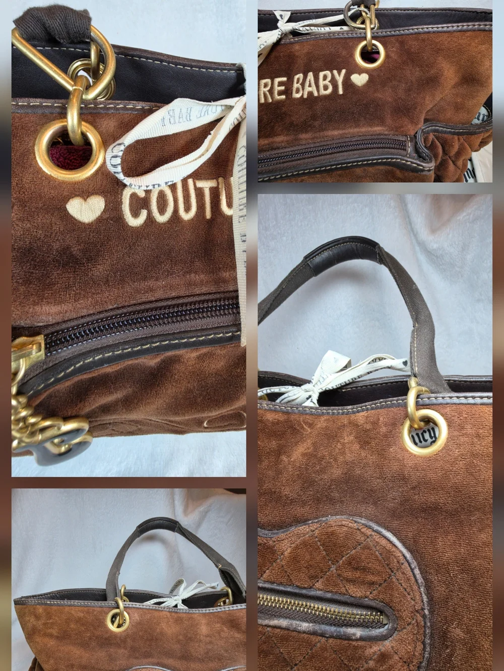 Juicy Couture Brown 'Couture Baby' Enfant De Juicy Tote Bag